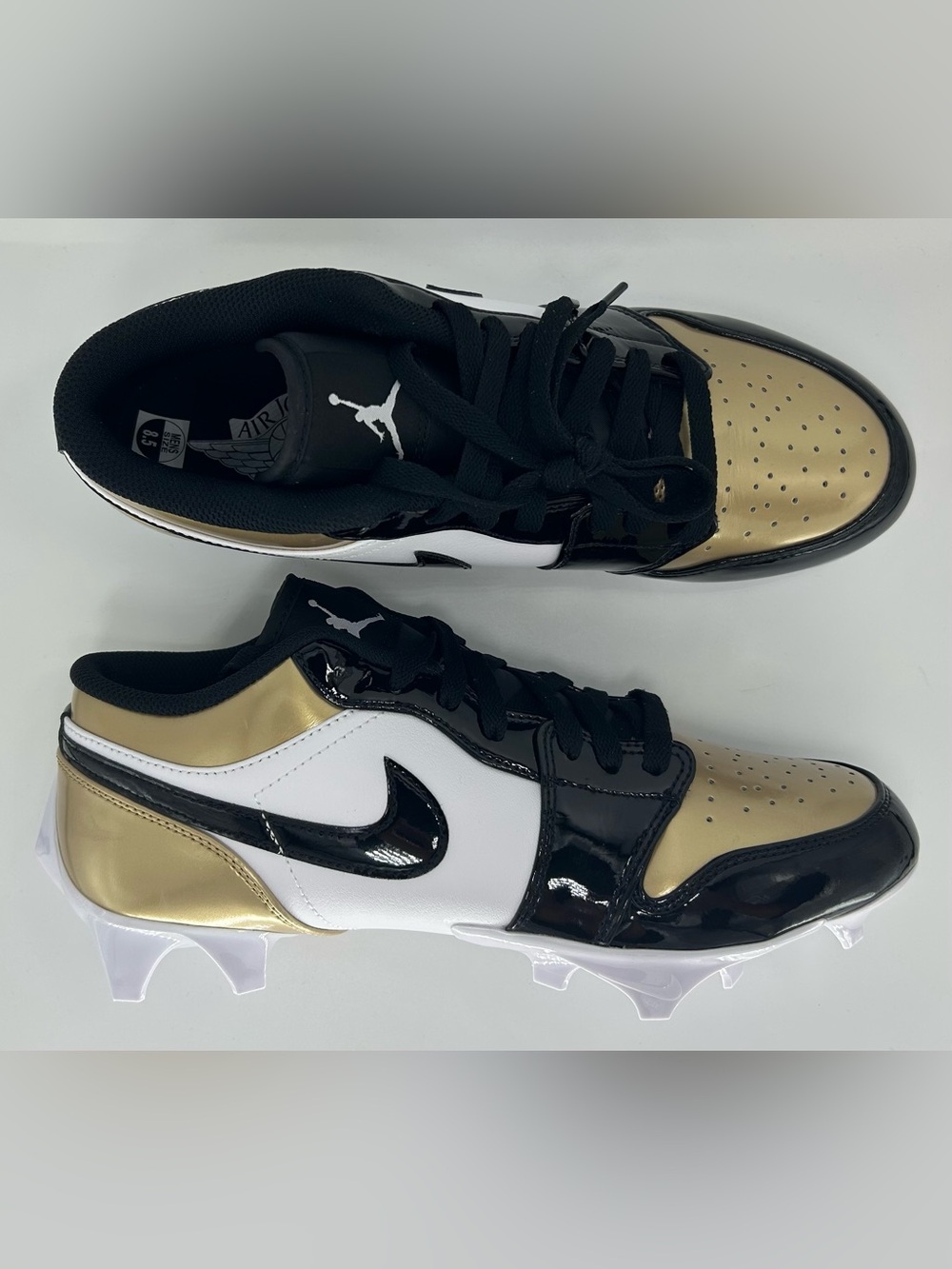 New Air Jordan 1 Low Size 8.5-9 Us Men’s Football Cleats Style FJ6245-701 - Picture 8 of 12